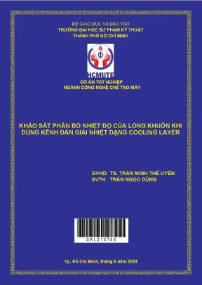 Khảo sát phân bố nhiệt độ lòng khuôn với kênh dẫn giải