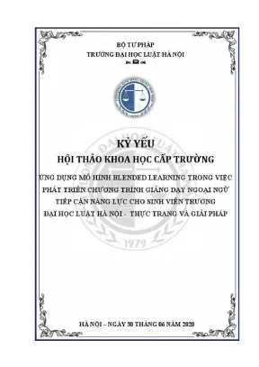 Ứng dụng mô hình Blended Learning trong phát triển 