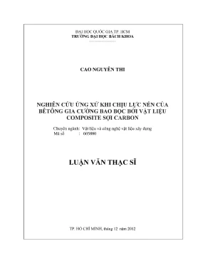 Nghiên cứu ứng xử của bê tông gia cường sợi carbon dưới 