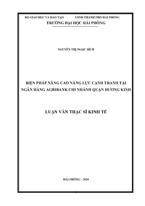 Biện pháp nâng cao năng lực cạnh tranh tại Agribank chi