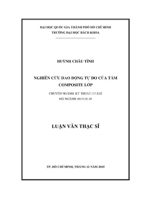 Nghiên cứu dao động tự do của tấm composite lớp trong kỹ