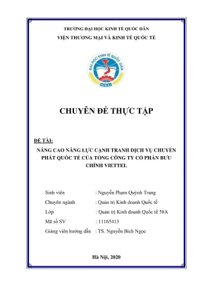 Nâng cao năng lực cạnh tranh dịch vụ chuyển phát quốc tế 