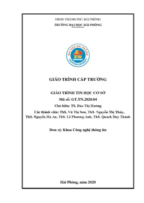 Giáo Trình Tin Học Cơ Sở - Hướng Dẫn Toàn Diện Cho Người