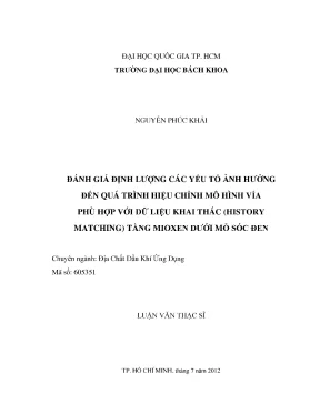 Luận Văn Thạc Sĩ Địa Chất Dầu Khí: Đánh Giá Định Lượng 
