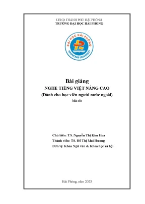 Khóa học nghe tiếng Việt nâng cao dành cho người nước ngoài