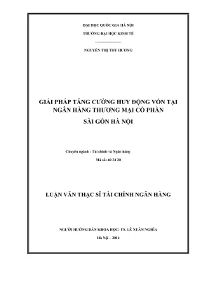 Giải pháp tăng cường huy động vốn tại Ngân hàng TMCP Sài