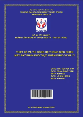 Thiết kế và thi công hệ thống điều khiển máy sấy phun