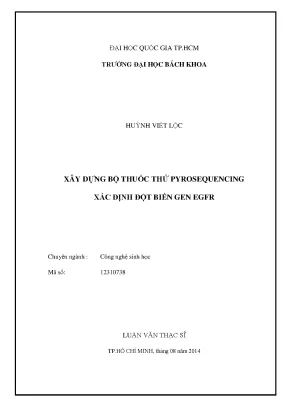 Luận Văn Thạc Sĩ: Xây Dựng Bộ Thuốc Thử Pyrosequencing