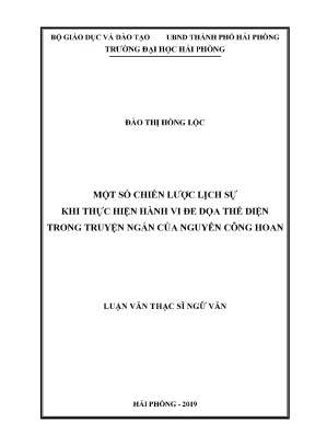 Chiến lược lịch sử trong hành vi đe dọa thể diện qua