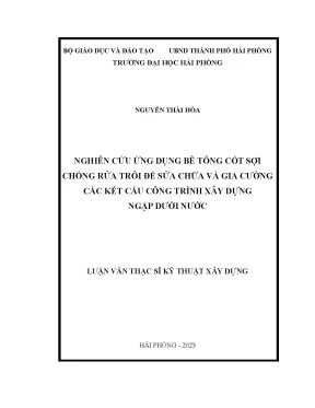 Nghiên cứu ứng dụng bê tông cốt sợi chống rửa trôi trong