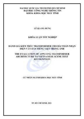 Đánh giá kiến trúc Transformer cho nhận diện văn bản