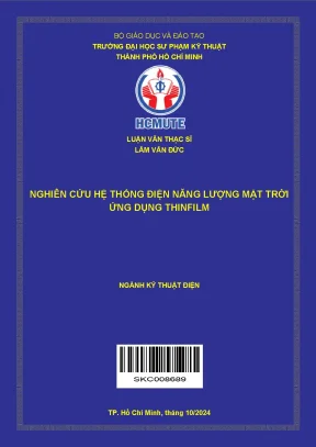 Luận Văn Thạc Sĩ Kỹ Thuật Điện: Nghiên Cứu Hệ Thống Điện