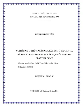 Nghiên cứu thủy phân collagen từ da cá tra bằng enzyme 