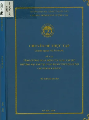 Chuyên đề thực tập tăng cường tín dụng tài trợ thương