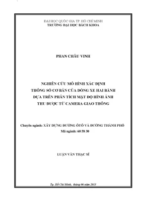 Nghiên cứu mô hình xác định thông số cơ bản của xe hai 