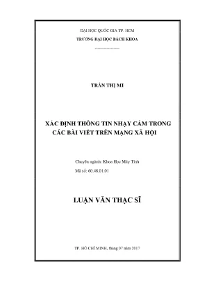 Luận Văn Thạc Sĩ Khoa Học Máy Tính: Xác Định Thông Tin