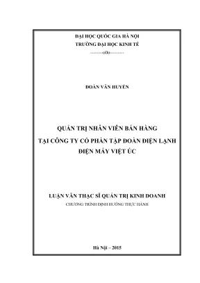 Luận Văn Thạc Sĩ Quản Trị Kinh Doanh: Chiến Lược Quản Lý