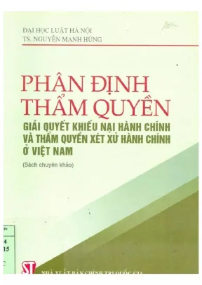 Phân Định Thẩm Quyền Giải Quyết Khiếu Nại và Xét Xử Hành 