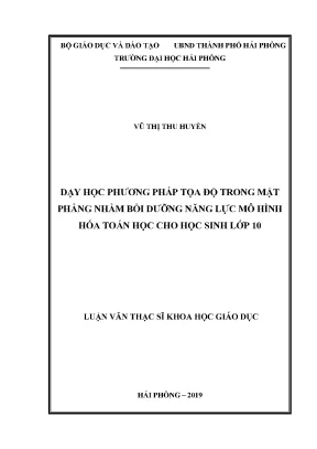 Phương Pháp Tọa Độ Trong Mặt Phẳng: Bồi Dưỡng Năng Lực