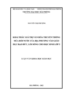 Khai thác giá trị văn hóa múa rối nước trong giáo dục