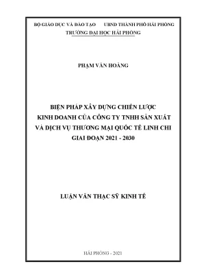 Chiến lược kinh doanh hiệu quả cho công ty TNHH Linh Chi
