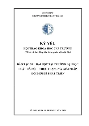 Kỷ yếu hội thảo khoa học: Đổi mới đào tạo sau đại học 