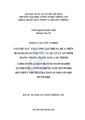 Cơ chế xác thực phi tập trung dựa trên blockchain cho 