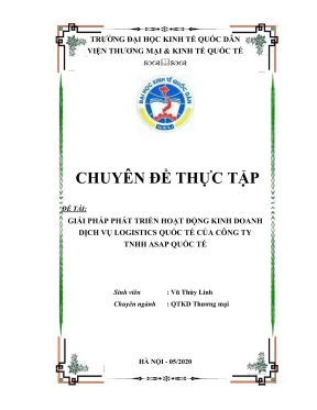 Giải Pháp Phát Triển Kinh Doanh Logistics Quốc Tế Tại 