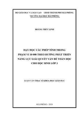 Luận văn thạc sĩ: Dạy phép tính trong phạm vi 10000 phát