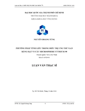 Phương Pháp Tính Liều Trong Điều Trị Ung Thư Gan Bằng