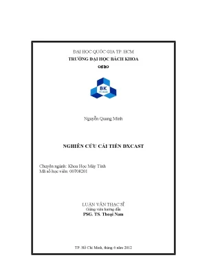 Luận Văn Thạc Sĩ Khoa Học Máy Tính: Nghiên Cứu Cải Tiến