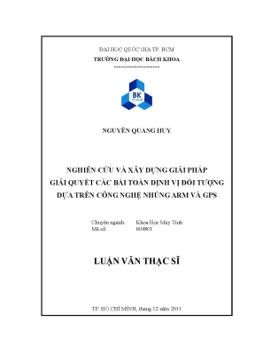 Luận Văn Thạc Sĩ Khoa Học Máy Tính: Giải Pháp Định Vị