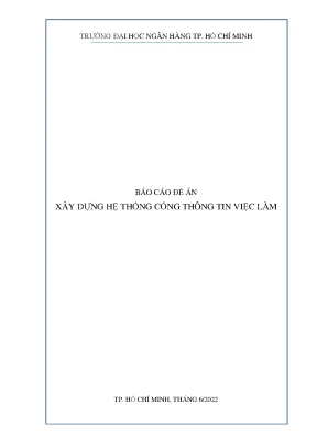 Đề án xây dựng hệ thống cổng thông tin việc làm hiệu quả