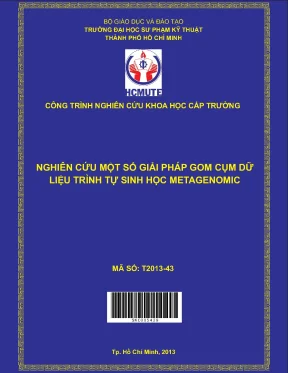 Giải pháp gom cụm dữ liệu metagenomic hiệu quả trong