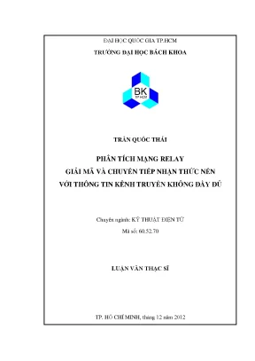 Phân tích mạng relay giải mã và chuyển tiếp nhận thức