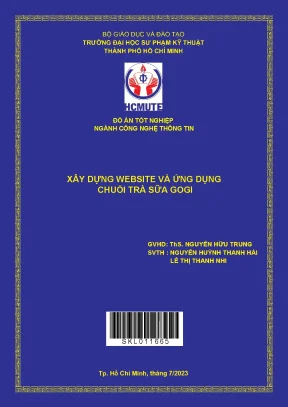 Xây dựng website và ứng dụng chuỗi trà sữa Gogi - Giải