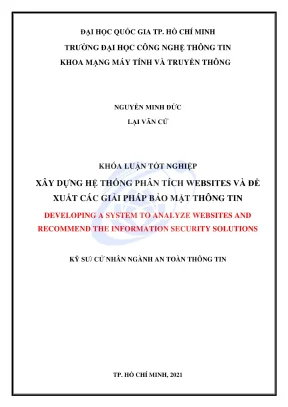 Xây dựng hệ thống phân tích website và giải pháp bảo mật 