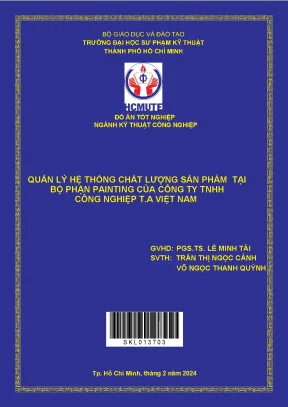 Đồ án tốt nghiệp: Quản lý chất lượng sản phẩm tại bộ 