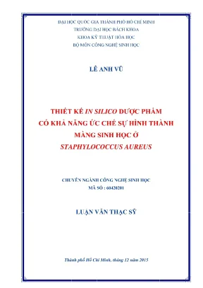 Luận văn thạc sĩ: Thiết kế in silico dược phẩm ức chế