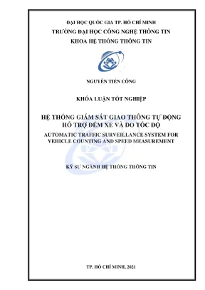 Hệ Thống Giám Sát Giao Thông Tự Động: Đếm Xe & Đo Tốc Độ 