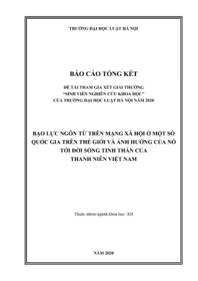 Nghiên cứu bạo lực ngôn từ trên mạng xã hội và ảnh hưởng