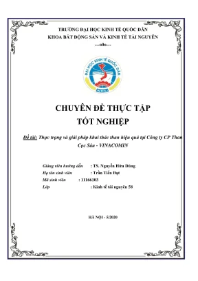 Giải pháp khai thác than hiệu quả tại Công ty CP Than 