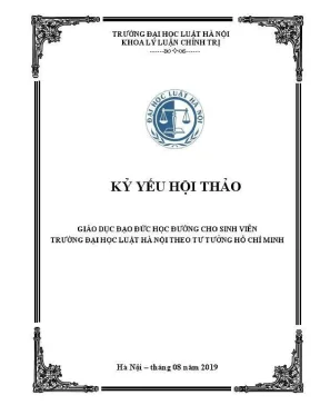 Hội thảo khoa học giáo dục đạo đức học đường cho sinh