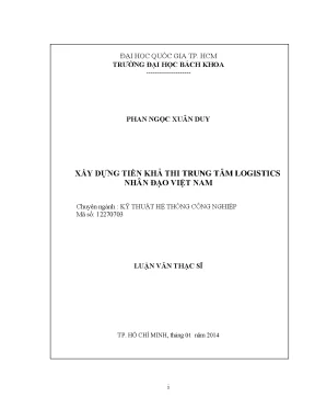 Luận Văn Thạc Sĩ: Xây Dựng Trung Tâm Logistics Nhân Đạo 