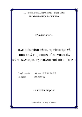 Luận Văn Thạc Sĩ: Quản Lý Xây Dựng, Tính Cách & Hiệu Quả