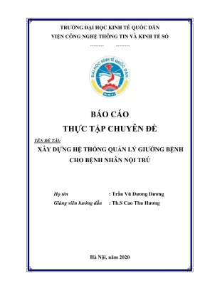 Hướng dẫn xây dựng hệ thống quản lý giường bệnh cho bệnh
