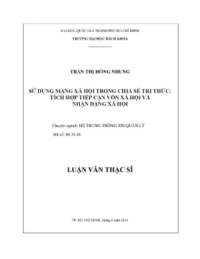 Mạng xã hội & chia sẻ tri thức: Vốn & nhận dạng xã hội