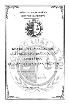 Kỷ Yếu Hội Thảo Khoa Học: Luật Ngân Sách Việt Nam Từ Góc