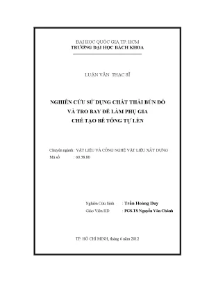 Nghiên cứu sử dụng bùn đỏ và tro bay làm phụ gia cho bê 
