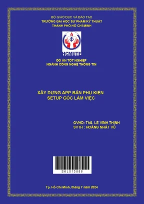 Đồ án tốt nghiệp CNTT: Xây dựng app bán phụ kiện setup